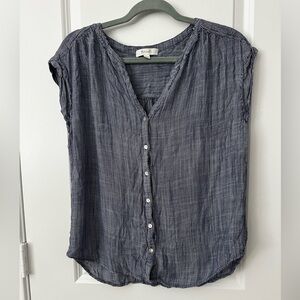 Be cool Striped Button Down Blouse